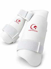 Gortonshire Players Cricket Batting Combo Thigh Guard White Men's - Indian Cricket Store