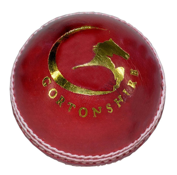 Gortonshire Practice Cricket Ball Red (Alum Tanned)