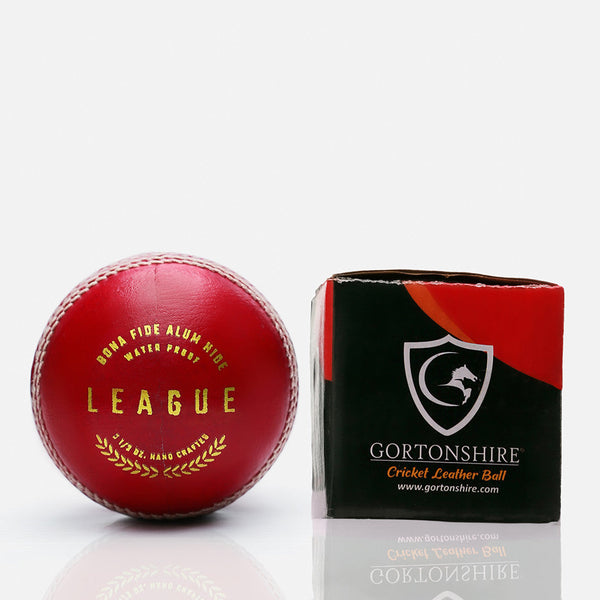 Gortonshire League Cricket Ball Red