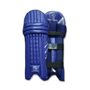 Gortonshire Shield Navy Blue Cricket Batting Leg Guard Pads - Indian Cricket Store