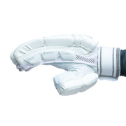 Gortonshire Shield White Cricket Batting Gloves - Indian Cricket Store