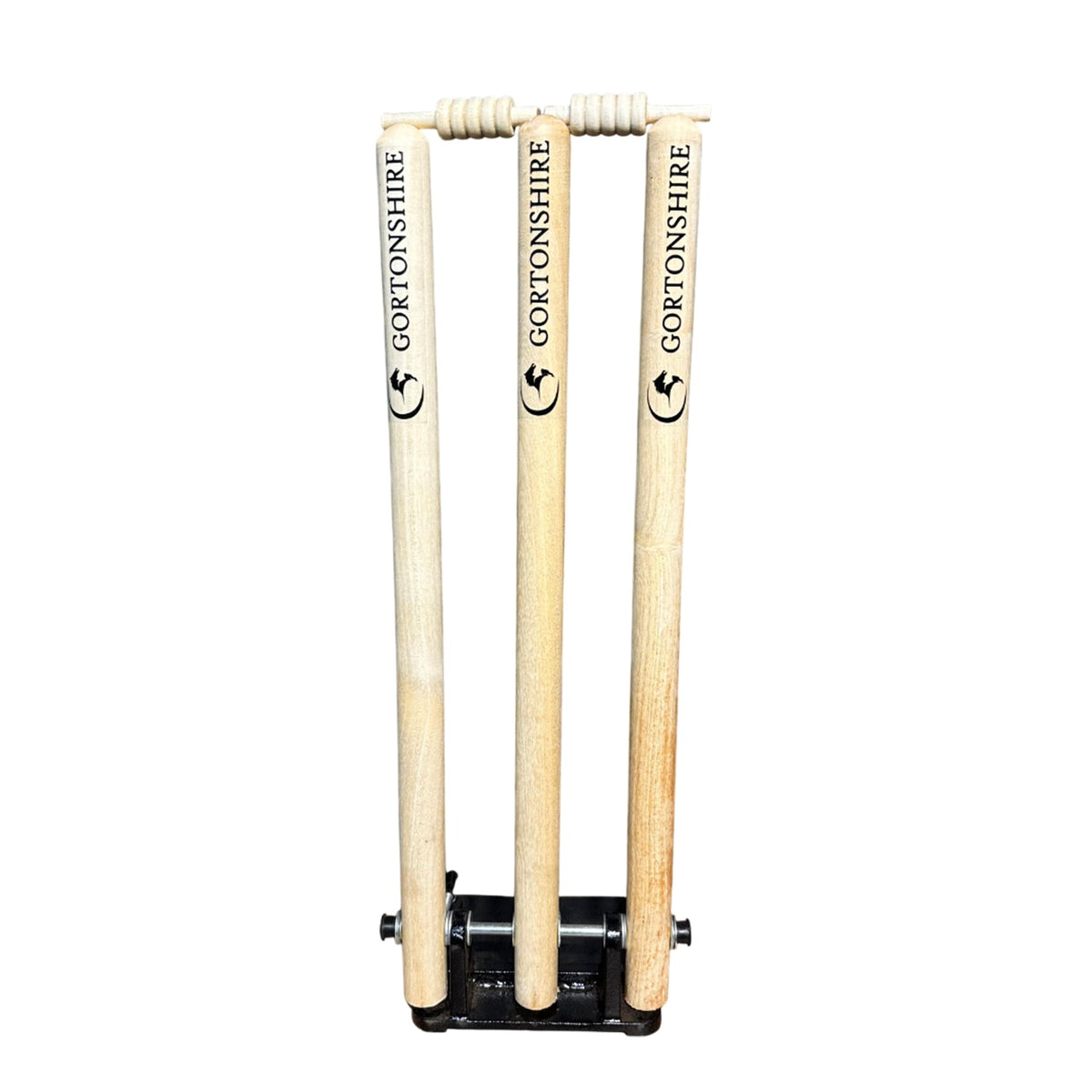 Gortonshire Spring Wooden Cricket Stumps Full Size - Indian Cricket Store