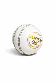 Gortonshire Super 90 Cricket Ball Colour White - Indian Cricket Store