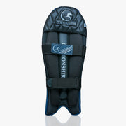 Gortonshire Armour Navy Blue Coloured Cricket Wicket Keeping Leg Guard Men's