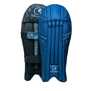 Gortonshire Armour Navy Blue Coloured Cricket Wicket Keeping Leg Guard Men's