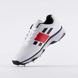 Gray Nicolls GN 8 Players 2.0 Spikes White Black Red Cricket Shoes - Indian Cricket Store