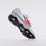 Gray Nicolls GN 8 Players 2.0 Spikes White Black Red Cricket Shoes - Indian Cricket Store