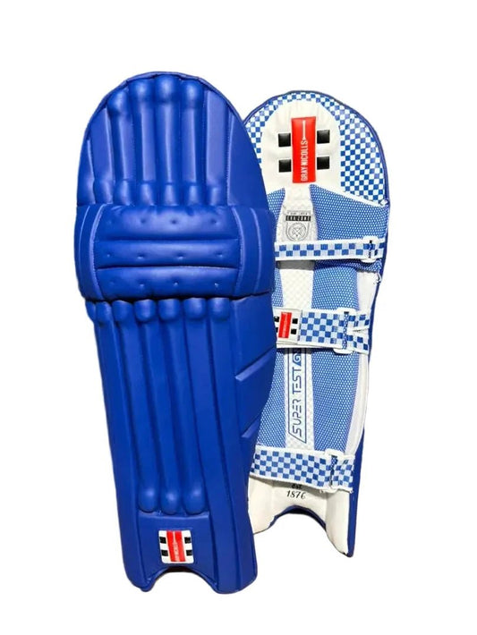 Gray Nicolls GN9 Supertest Blue Batting Cricket Leg Guard Pads Size Adult - Indian Cricket Store
