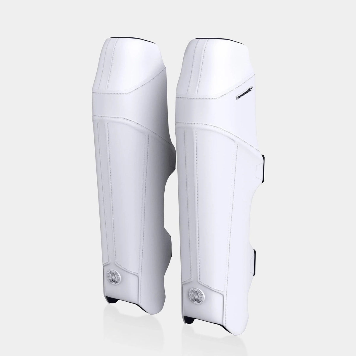 Moonwalkr 2.0 Cricket Batting Leg Guard Pads White - Indian Cricket Store