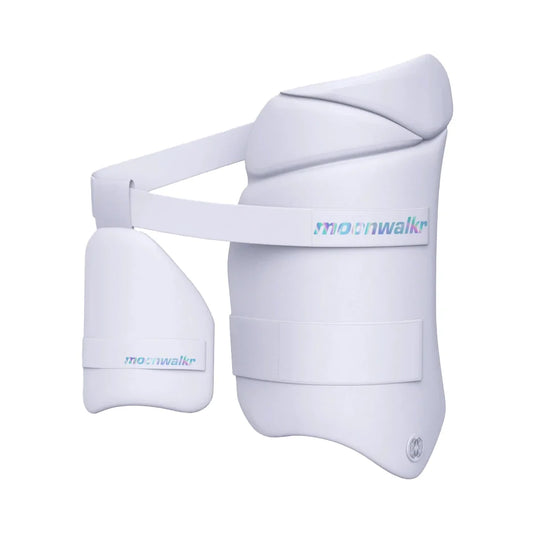 Moonwalkr 2.0 Cricket Batting Combo Thigh Guard Pad White - Indian Cricket Store