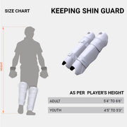 Moonwalkr Wicket Keeping Cricket Shin Guard Pads White - Indian Cricket Store