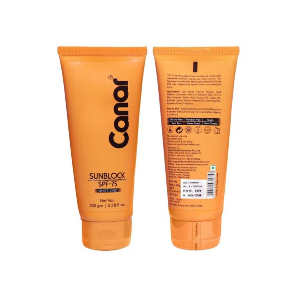 CANAR White Grip control Cream 100 ML SPF75