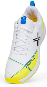 PAYNTR X Rubber Cricket Shoes White And Yellow - Indian Cricket Store