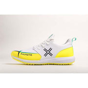 PAYNTR X Rubber Cricket Shoes White And Yellow - Indian Cricket Store