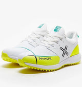 PAYNTR X Rubber Cricket Shoes White And Yellow - Indian Cricket Store