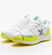 PAYNTR X Rubber Cricket Shoes White And Yellow - Indian Cricket Store