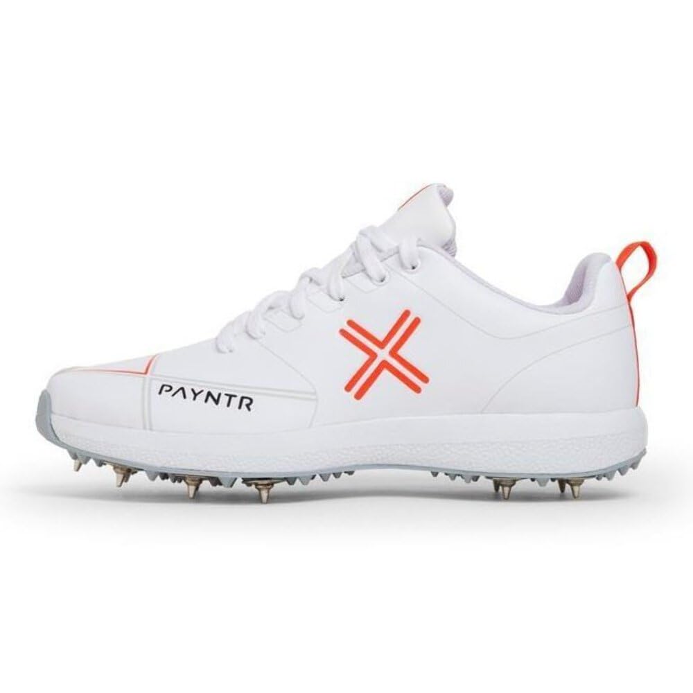 PAYNTR X Spikes Cricket Shoes All White - Indian Cricket Store