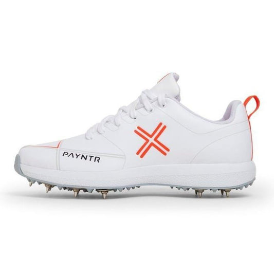 PAYNTR X Spikes Cricket Shoes All White - Indian Cricket Store