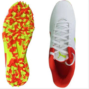 Puma 19 FH 10556510 Cricket Rubber Shoes Red Yellow - Indian Cricket Store
