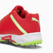 Puma 22.2 FH 10729906 Cricket Spikes Shoes Red Green - Indian Cricket Store