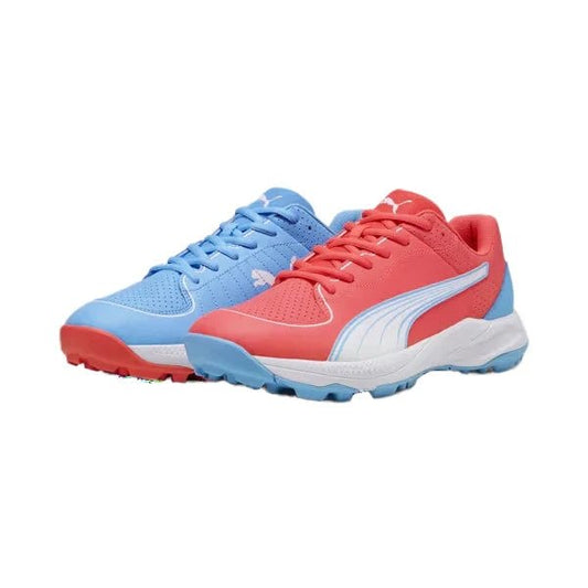 Puma 24 FH 10769903 Cricket Rubber Shoes Luminous Blue White - Indian Cricket Store