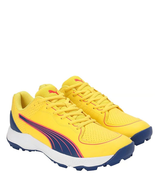 Puma 24 FH 10769904 Cricket Rubber Shoes Pele Yellow Clyde Royal Orchid - Indian Cricket Store