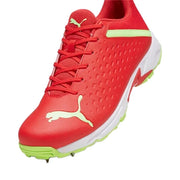 Puma 22.2 FH 10729906 Cricket Spikes Shoes Red Green