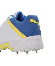 Puma 22.2 FH 10729903 Cricket Spike Shoes White Yellow Blue