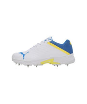 Puma 22.2 FH 10729903 Cricket Spike Shoes White Yellow Blue