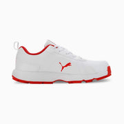 Puma Classicat 10780702 Cricket Rubber Shoes White Red - Indian Cricket Store