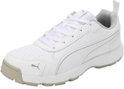 Puma Classicat 10780707 Cricket Rubber Shoes White Silver - Indian Cricket Store