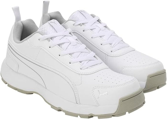 Puma Classicat 10780707 Cricket Rubber Shoes White Silver - Indian Cricket Store