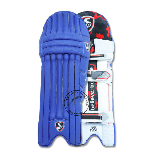 SG Test Blue Colored Cricket Batting Leg Guard Pads - Indian Cricket Store