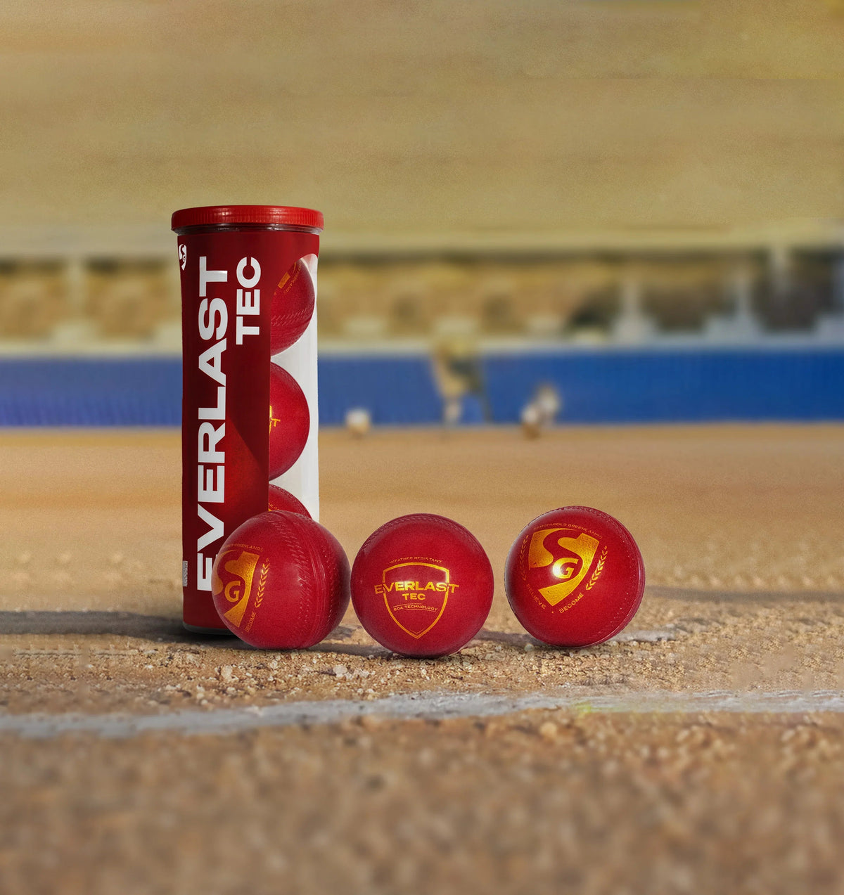 SG Everlast Tec Cricket Ball Red Pack of 3 - Indian Cricket Store