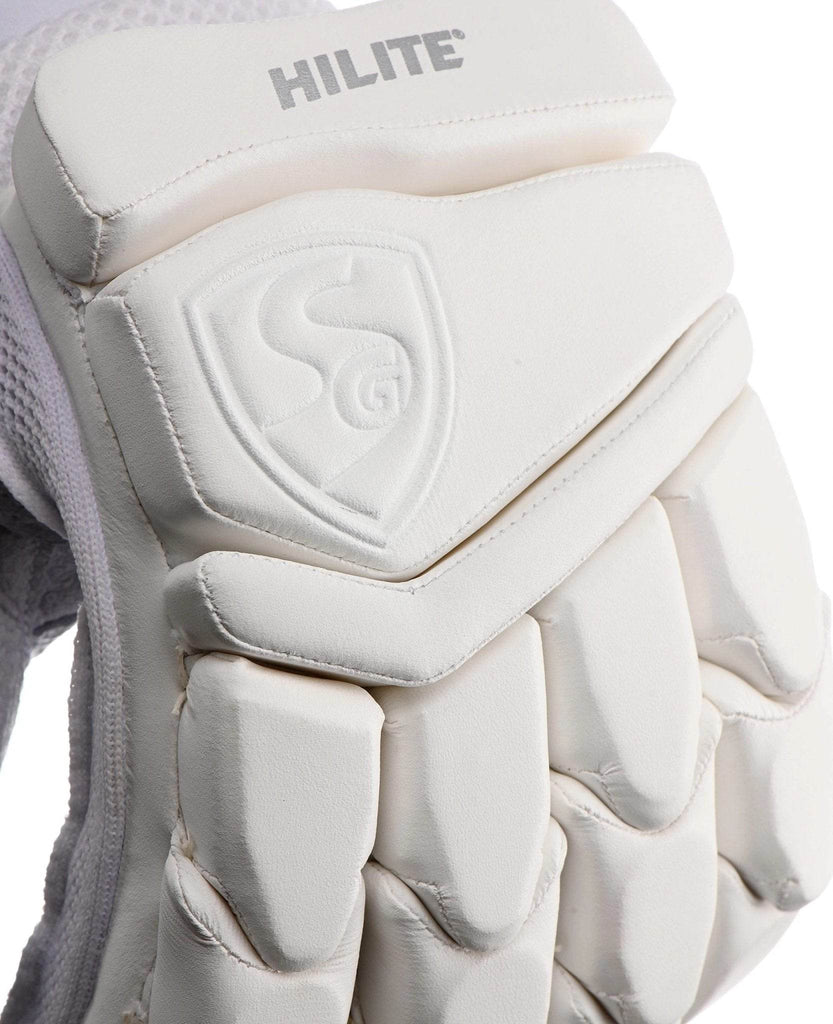 SG Hilite White Batting Gloves - Indian Cricket Store