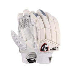 SG Litevate White Cricket Batting Gloves - Indian Cricket Store