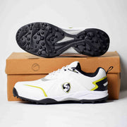 SG Scorer 5.0 Cricket Shoes White Black Lime - Indian Cricket Store