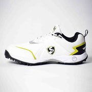 SG Scorer 5.0 Cricket Shoes White Black Lime - Indian Cricket Store