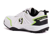 SG Scorer 5.0 Cricket Shoes White Black Lime - Indian Cricket Store