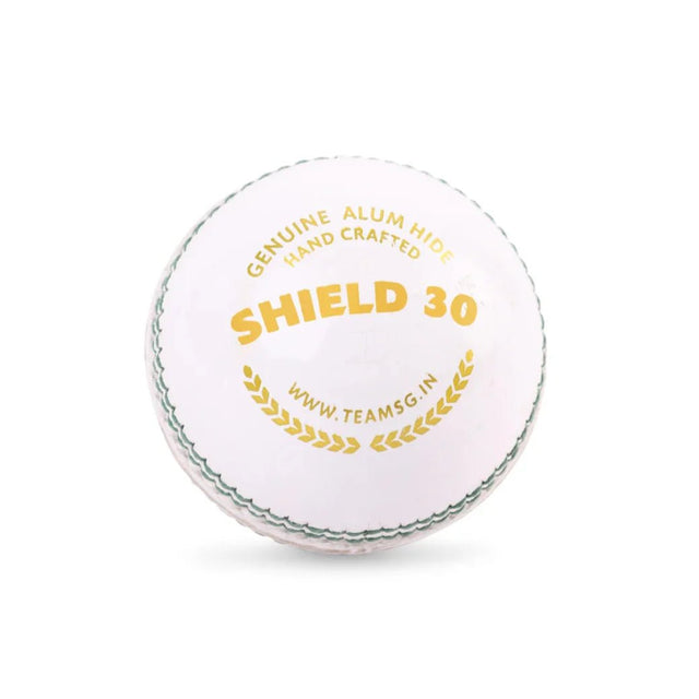 SG Shield 30 Cricket Ball colour White - Indian Cricket Store