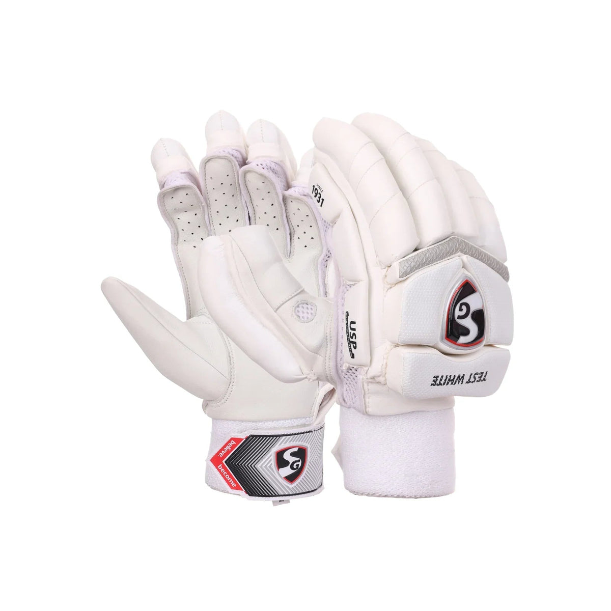 SG Test White Batting Gloves - Indian Cricket Store