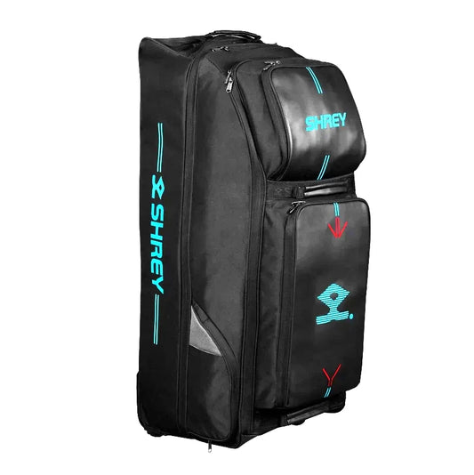 Shrey Meta Duffle Wheelie 150 Cricket Kit Bag Colour Black - Indian Cricket Store