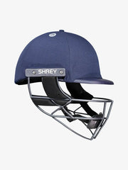 Shrey Elite Pro Cricket Helmet Navy Blue Titanium Visor - Indian Cricket Store