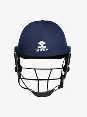 Shrey Elite Pro Cricket Helmet Navy Blue Titanium Visor - Indian Cricket Store