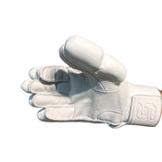 Somi Sapphire Pro All White Cricket Batting Gloves - Indian Cricket Store