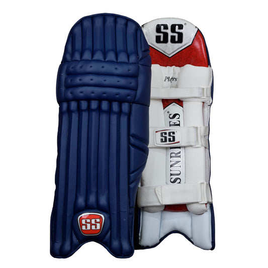 SS Player Navy Blue Cricket Batting Leg Guard Pads - Indian Cricket Store