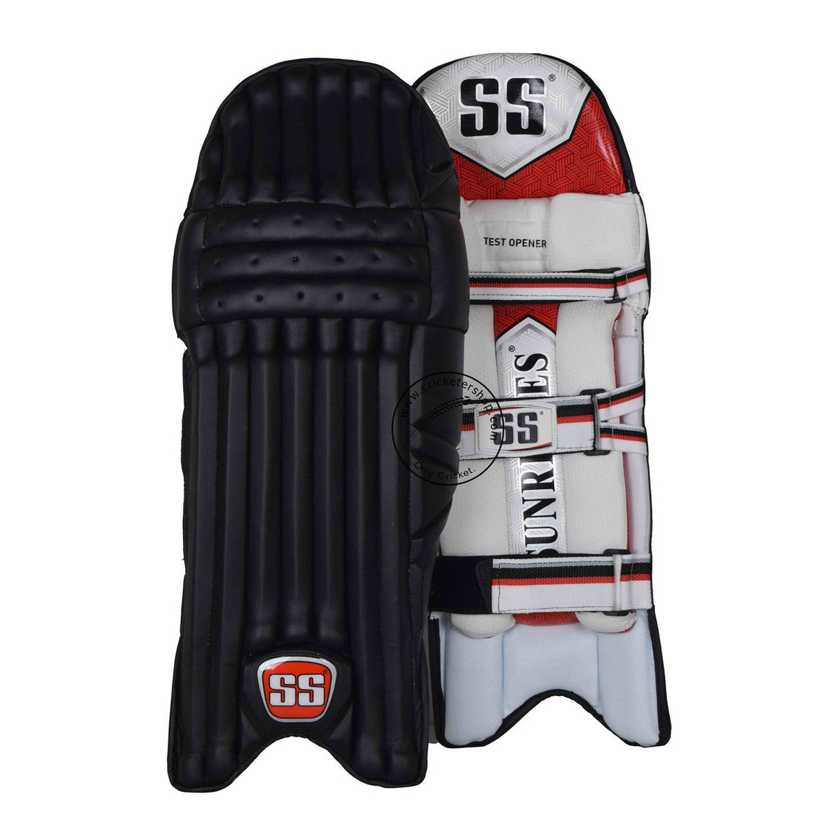 SS Test Opener Black Coloured Cricket Batting Leg Guard Pads