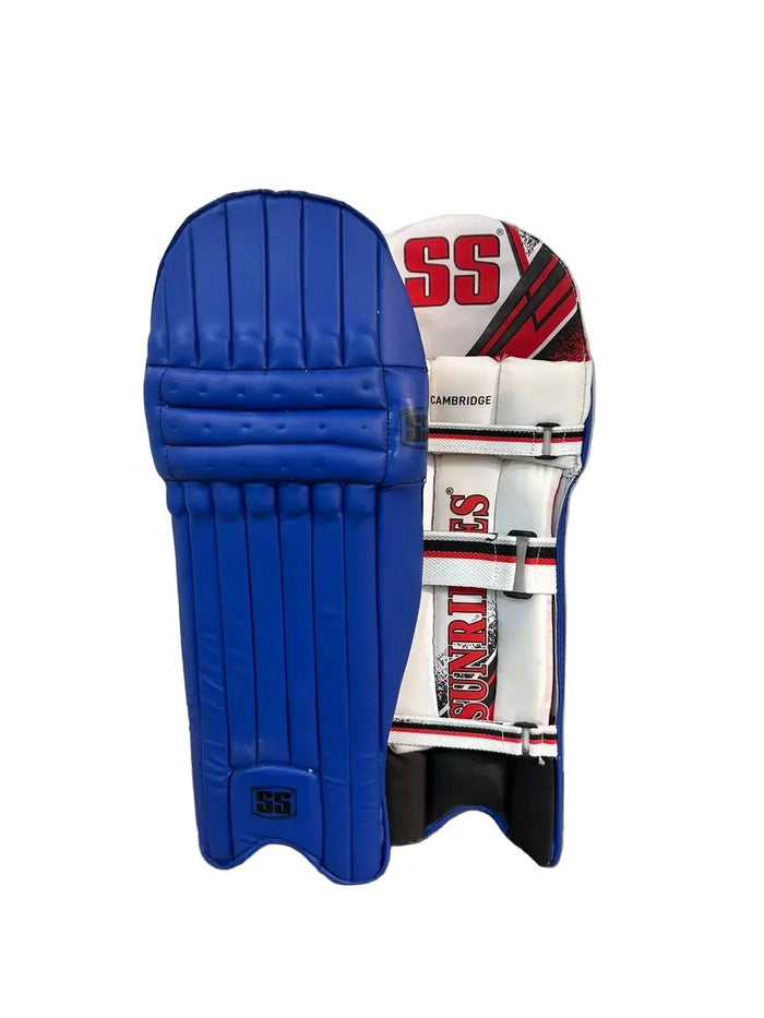 SS Cambridge Cricket Batting Leg Guard Royal Blue Pads Boys Size