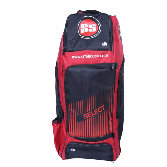 SS Select Duffle Cricket Kit Bag With Wheels Red Black - Indian Cricket Store