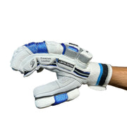 SS Limited Edition Blue White Cricket Batting Gloves - Indian Cricket Store